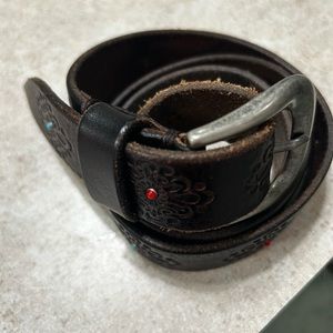 Johnny Was Leather Belt